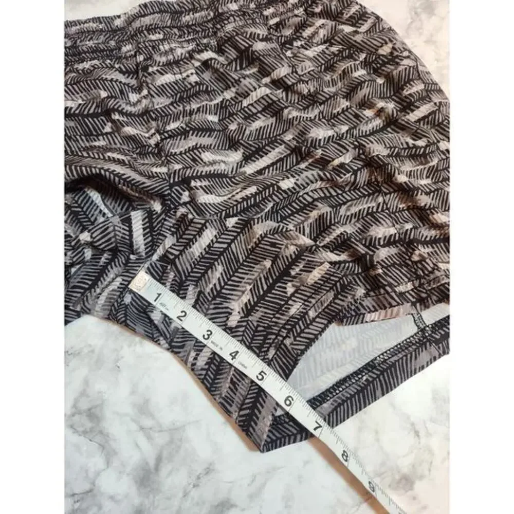 The North Face Women's Black Gray‎ Elastic Waist Running Athletic Shorts Size 12